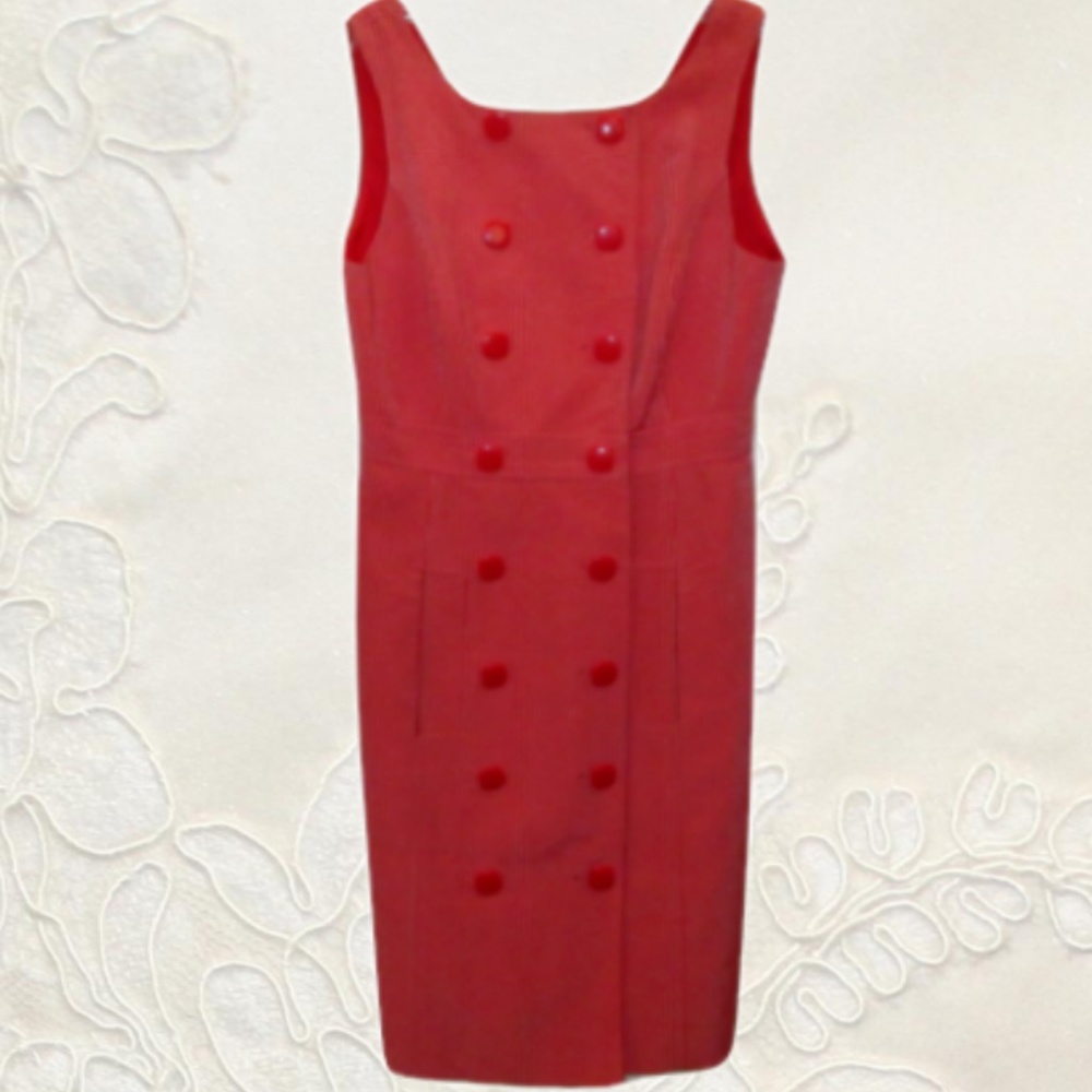 TIBI Red Button Front Seychelles Dress Size 2 $360